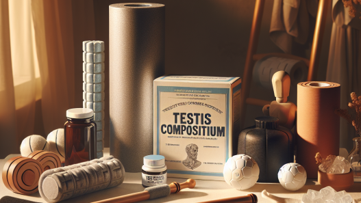 Muscle recovery support with testis compositum post-physical strain