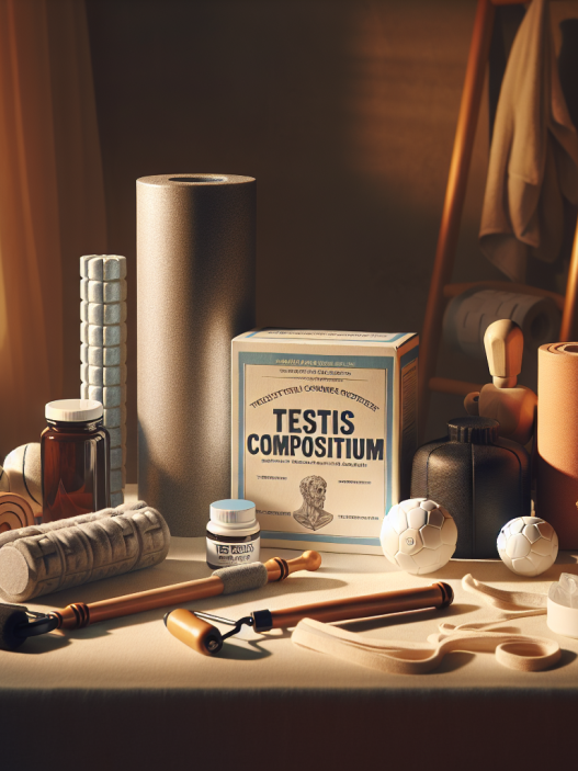 Muscle recovery support with testis compositum post-physical strain