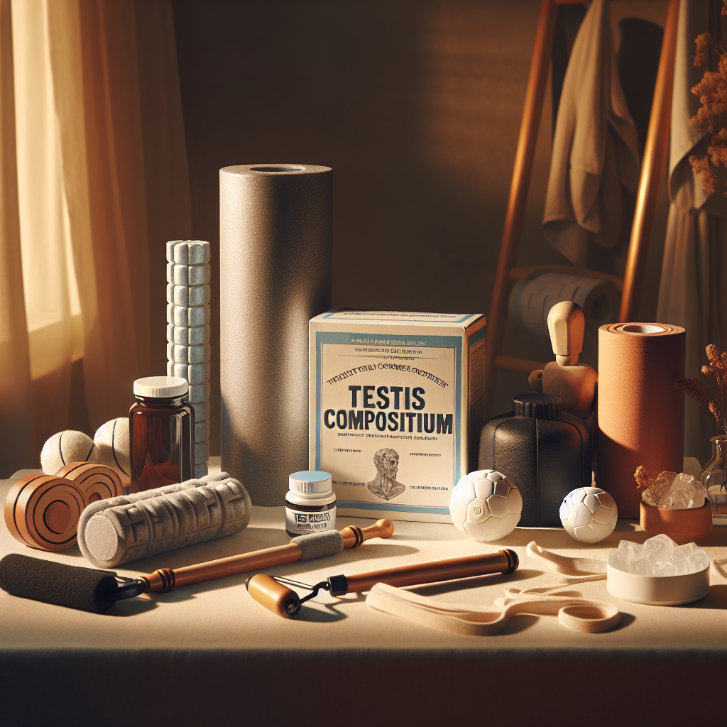 Muscle recovery support with testis compositum post-physical strain