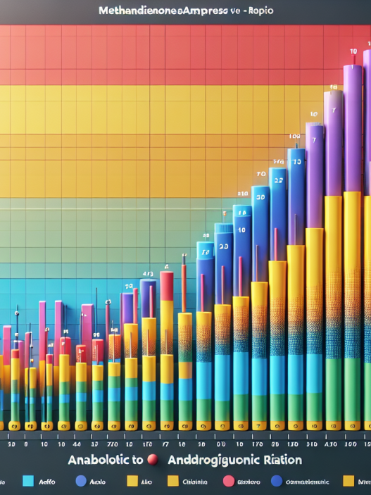 Anabolic-to-androgenic ratio of methandienone compresse compared to others