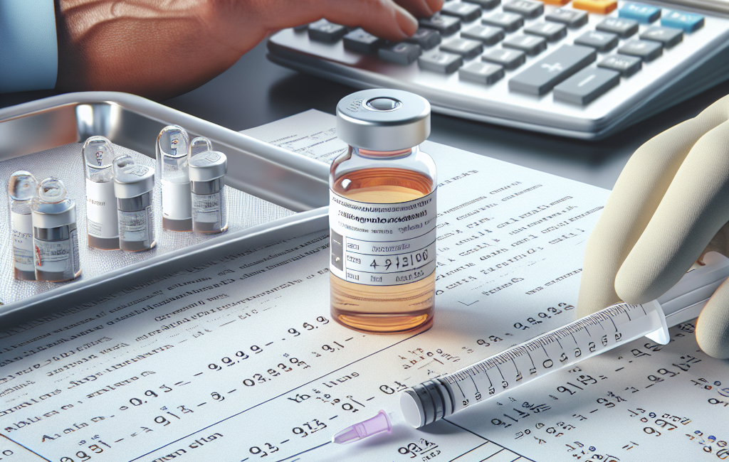 Volume calculation for oxandrolone injections
