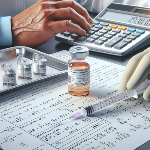 Volume calculation for oxandrolone injections