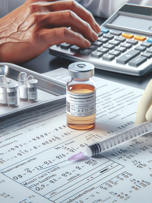 Volume calculation for oxandrolone injections