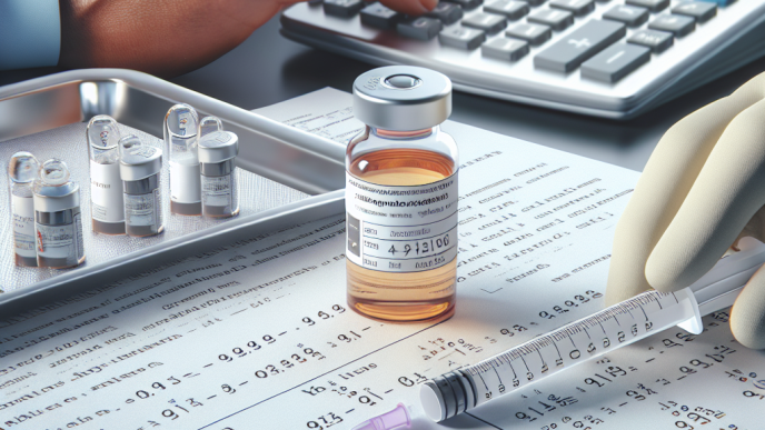 Volume calculation for oxandrolone injections