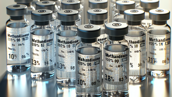 Concentration variations of methandienone injection on the market