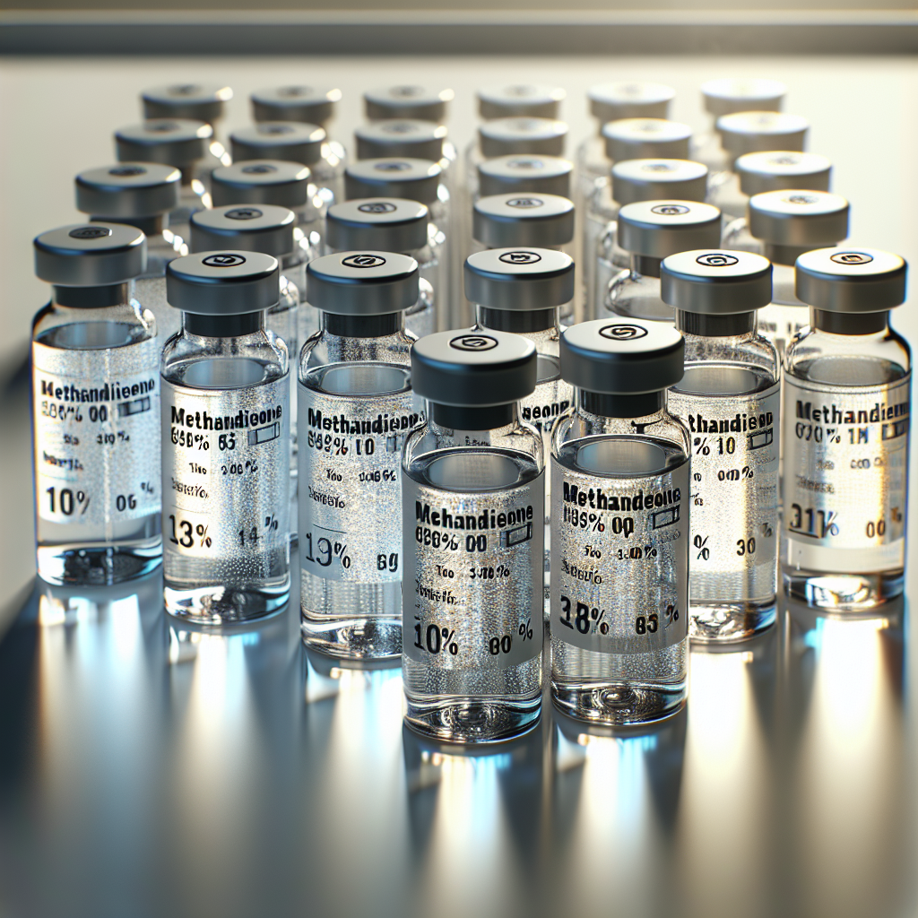 Concentration variations of methandienone injection on the market